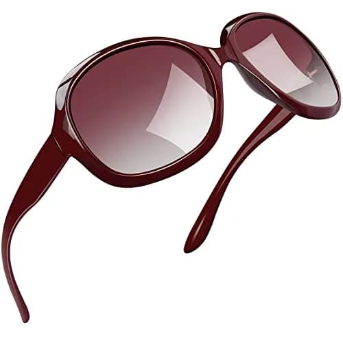 Joopin Oversized Butterfly Sunglasses for Women - B09-Wine Red/Red Gradient Polarized UV400 thumbnail 1