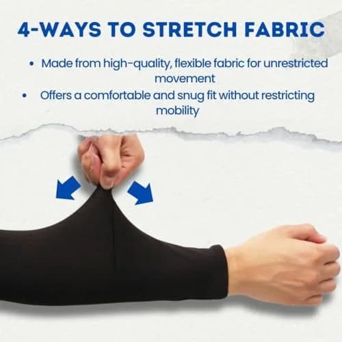 FOOTINSOLE.COM Cooling Arm Sleeves White + Gray 2 Pairs | UPF 50+ UV Protection for Sports thumbnail 2