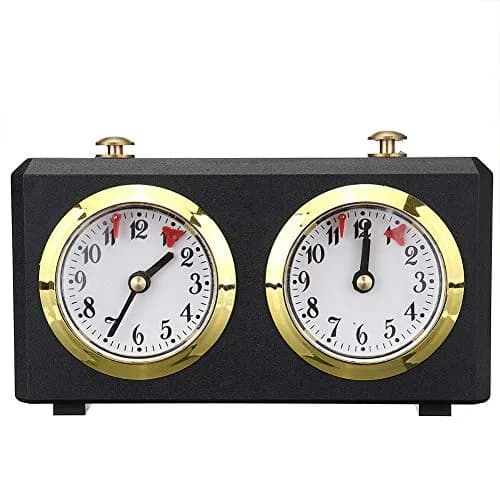 Hongwen Chess Clock Mechanical Analog Timer 15x5.5x9cm | Accurate, Portable & Durable thumbnail 1