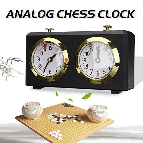 Hongwen Chess Clock Mechanical Analog Timer 15x5.5x9cm | Accurate, Portable & Durable thumbnail 3