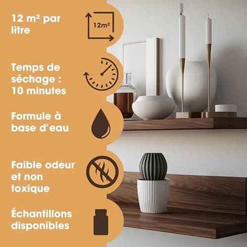 Furniture Clinic Wood Stain, Water-Based & Fast Drying, Mahogany | Non-Toxic Indoor & Outdoor Finish (102 words) thumbnail 6
