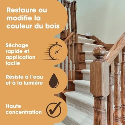 Furniture Clinic Wood Stain, Water-Based & Fast Drying, Mahogany | Non-Toxic Indoor & Outdoor Finish (102 words) thumbnail 2