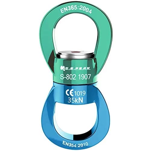 PROND 35kN Swing Swivel Rotational Device 85mm (3.35in) | Heavy Duty Rope Swivel for Aerial Dance, Hammock, Tree Swings thumbnail 1