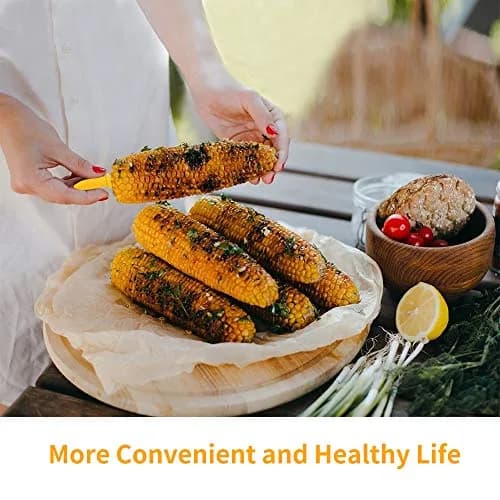 DySaLic Corn Holders Set, 20PCS Stainless Steel Corn Cob Holders | Safe & Mess-Free Eating thumbnail 5