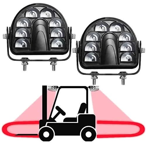 ONERAY LED Forklift Safety Light Red Arc Warning 20W 2-Pack | DC10-80V Wide Voltage thumbnail 1