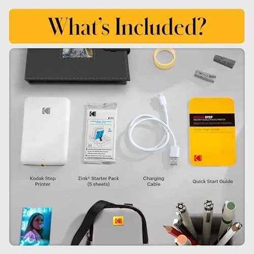 KODAK Step Wireless Mobile Photo Printer White Gift Bundle | Prints 2x3" Photos Instantly thumbnail 4