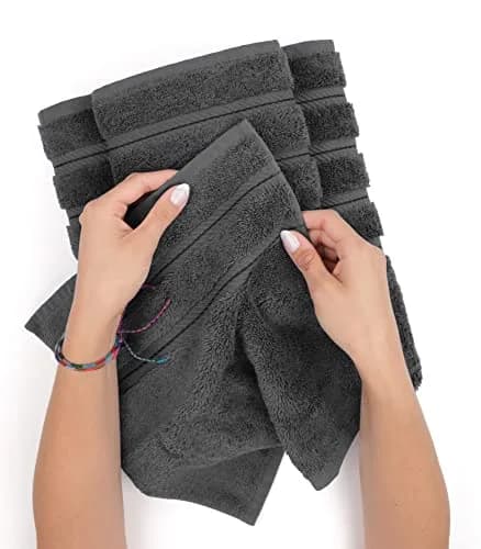 American Soft Linen 100% Cotton Turkish Towels 27"x54" | Luxury 4 PC Bath Towel Set thumbnail 5