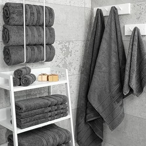 American Soft Linen 100% Cotton Turkish Towels 27"x54" | Luxury 4 PC Bath Towel Set thumbnail 2