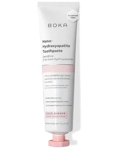 Boka Coco Ginger Toothpaste - Fluoride Free Nano Hydroxyapatite Toothpaste 118ml (4 Oz) | Enamel Care for Sensitive Teeth thumbnail 1