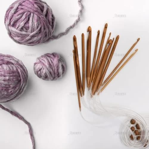 AUEAR Crochet Hook Set of 12 Sizes Bamboo & Plastic Cable | Knitting & Crochet Needles for Carpet Rug Weaving thumbnail 7