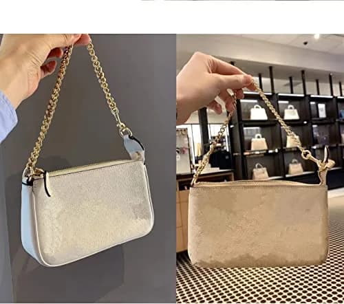 OAikor Iron Flat Antique Gold Purse Chain Strap 120 cm (47") | Durable Metal Bag Chain for Handbags thumbnail 6