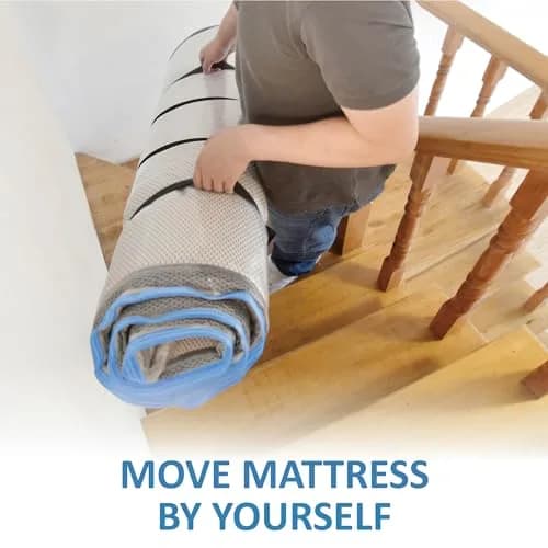 Storage Logic Mattress Vacuum Bag Queen/Full/Full-XL with Blue Zipper & Straps | Compresses Mattress for Moving & Storage thumbnail 5