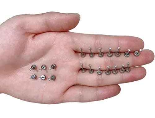 Tornito Tiny Cartilage Earrings 20G Stainless Steel Small Round CZ Set for Men Women | 10 Pairs thumbnail 7