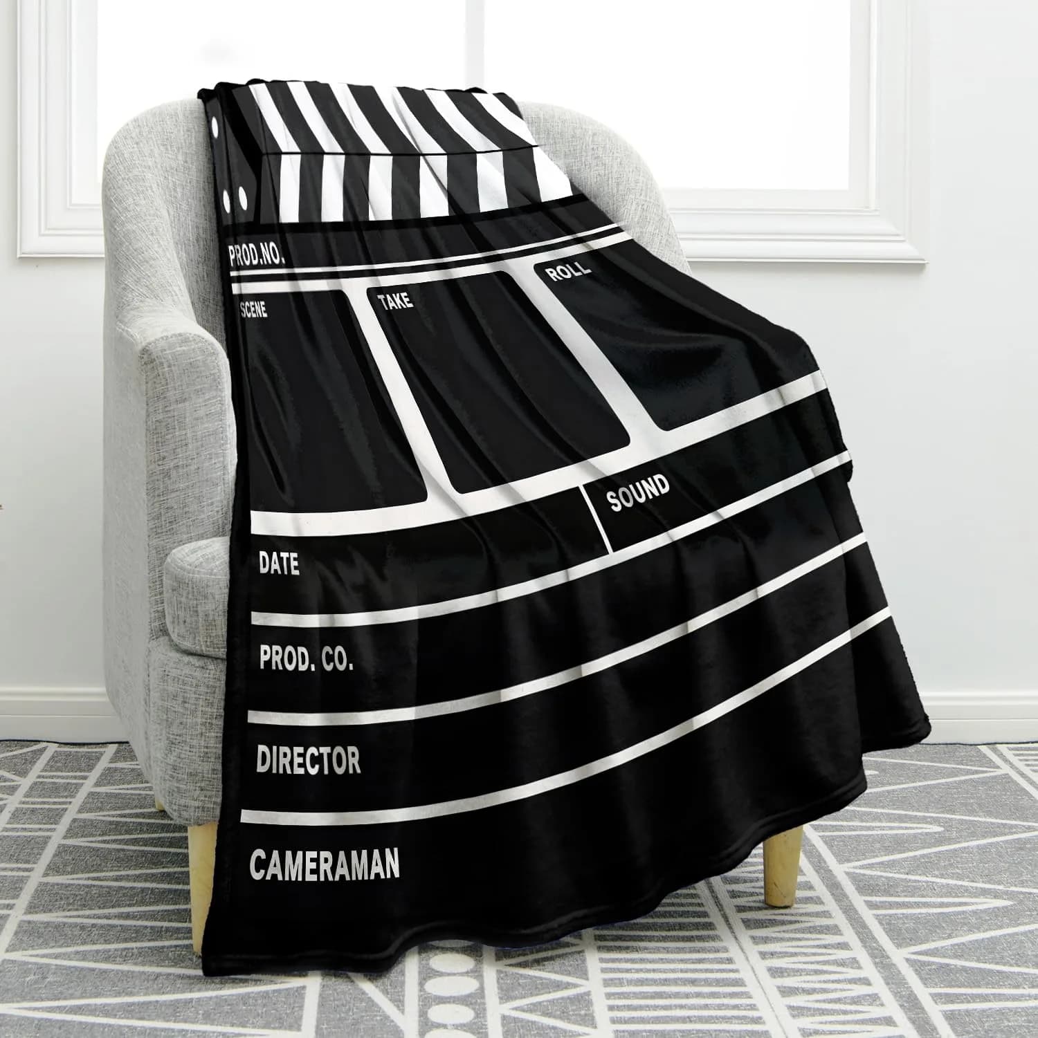 Jekeno Movie Gifts Blanket Cinema Throw Blanket 50x60 Inch | Movie Theater Theme Gifts for Movie Lovers — Movie