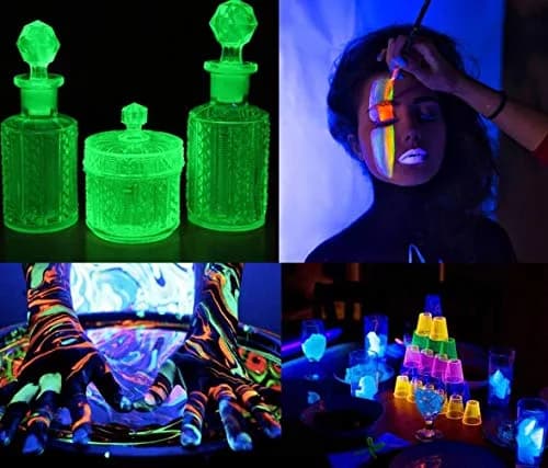 HouLight LED Blacklight Tube 6W (18cm / 0.4lb) | 395-400nm UV Glow for Parties & Art thumbnail 3