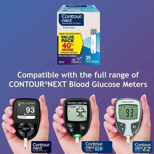 Ascensia CONTOUR NEXT Blood Glucose Diabetes Test Strips 35 Count | Proven Accuracy for Diabetes Management thumbnail 4