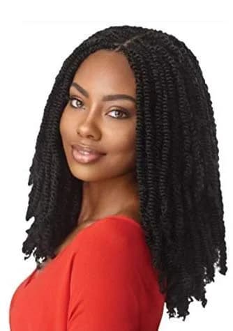 Outre Synthetic Braid Twisted Afro Twist 24" | Springy & Trendy Hair Extensions (24 Inch, 3-Pack) thumbnail 2