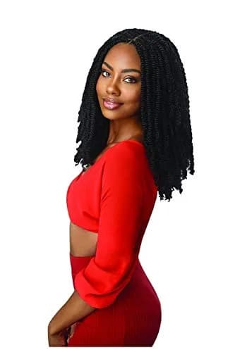 Outre Synthetic Braid Twisted Afro Twist 24" | Springy & Trendy Hair Extensions (24 Inch, 3-Pack) thumbnail 3