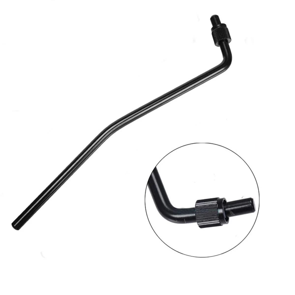 LGEGE 6mm Double Tremolo Arm | Silver Guitar Whammy Bar for Floyd Rose System — Double Tremolo Arm-Black