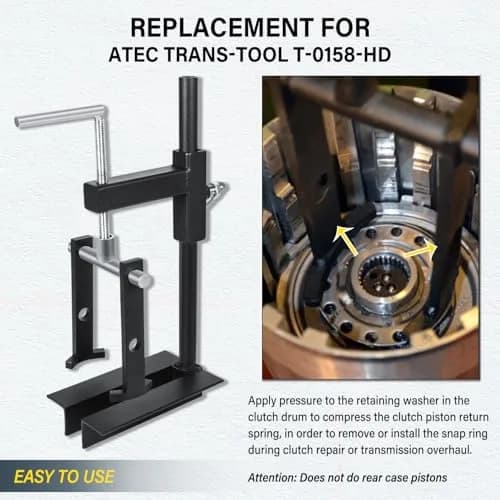 Bonbo T-0158 Universal Clutch Drum Spring Compressor Heavy Duty Steel | Adjustable Deep Drum Tool thumbnail 4