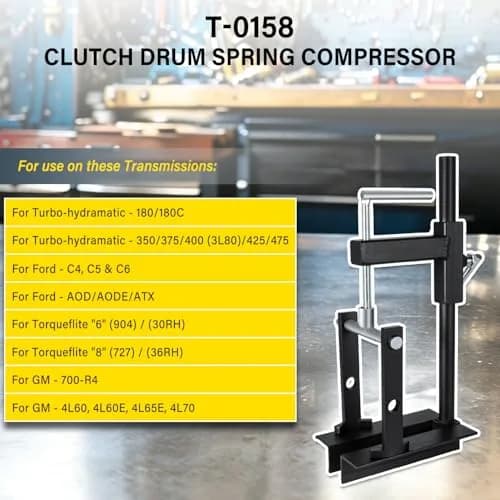 Bonbo T-0158 Universal Clutch Drum Spring Compressor Heavy Duty Steel | Adjustable Deep Drum Tool thumbnail 2