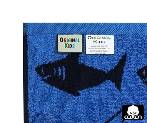 ORIGINAL KIDS Navy Blue Wash Cloth Set of 12 | 30cm x 30cm (12x12 Inch) 100% Cotton thumbnail 7