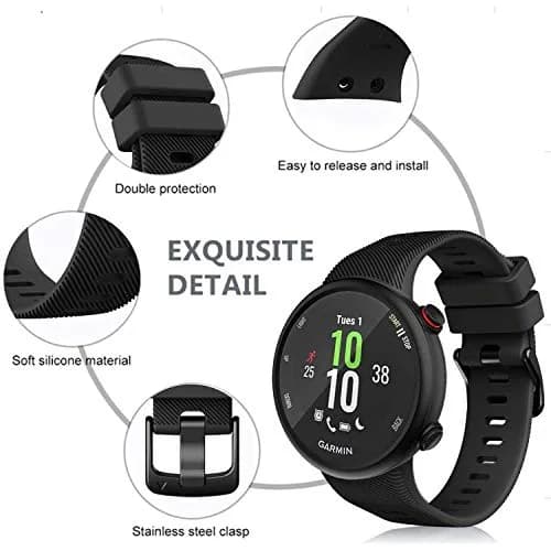TopPerfekt Silicone Watch Band Compatible with Garmin Forerunner 45 and Swim 2 | Sport & Comfortable Fit thumbnail 5