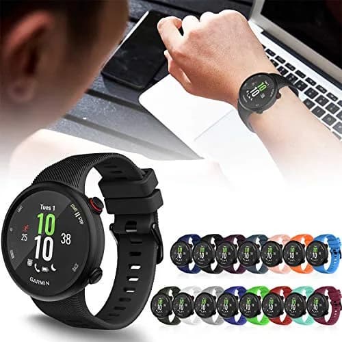 TopPerfekt Silicone Watch Band Compatible with Garmin Forerunner 45 and Swim 2 | Sport & Comfortable Fit thumbnail 7