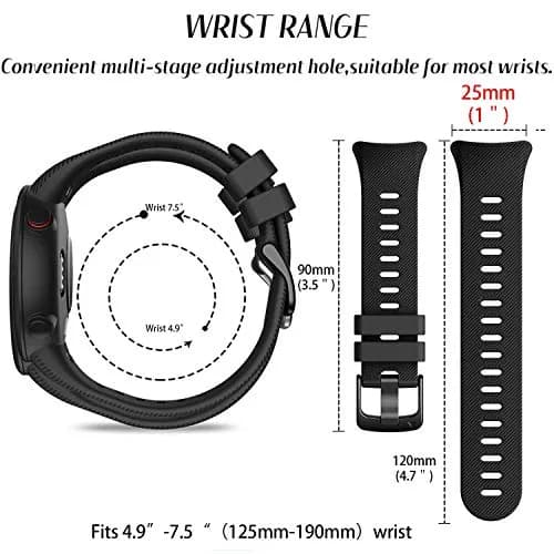 TopPerfekt Silicone Watch Band Compatible with Garmin Forerunner 45 and Swim 2 | Sport & Comfortable Fit thumbnail 3