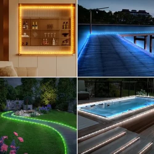 OMIKA 33ft 100 LED Rope Lights | 16 Color Changing, 132 Modes, Battery & USB Powered thumbnail 8