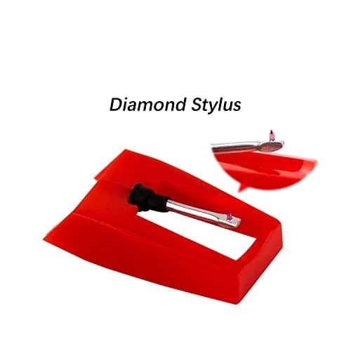 LUTER Record Player Needles Set of 6 | Vinyl Turntable Stylus Replacement Accessories (Red) thumbnail 3