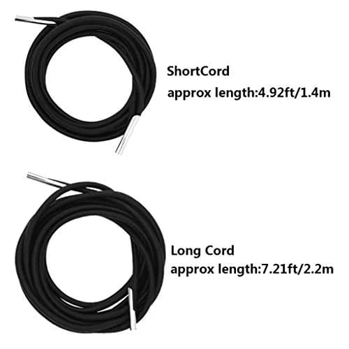 Jmkcoz 4 Pcs Universal Zero Gravity Chair Repair Cords Replacement Laces Elastic Lounge Chair Cord for Antigravity Chair, Recliners, Bungee Chair (Black) thumbnail 2