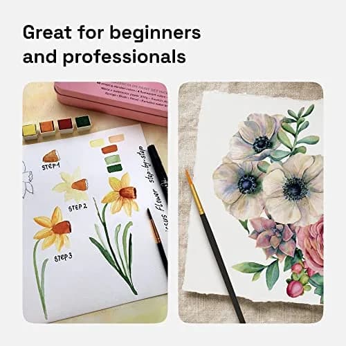 ARTISTRO Watercolor Paint Set with Palette & Brush Pens - 48 Colors | High-Quality Artist Watercolors for Adults & Kids thumbnail 5