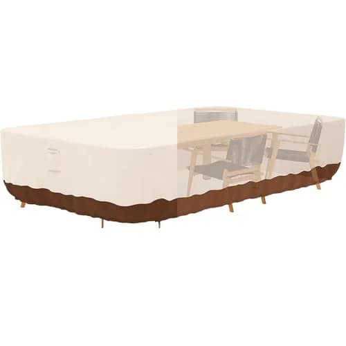 Tuyeho Heavy Duty 900D Outdoor Patio Furniture Set Cover 335cm x 213cm x 71cm | Waterproof & Windproof for All-Weather Protection thumbnail 1