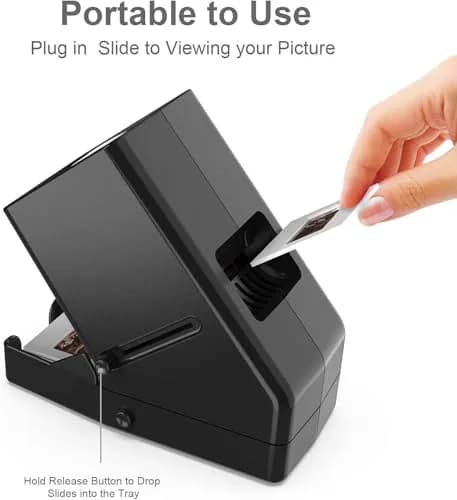 DIGITNOW 35mm Slide and Film Viewer, 3X Magnification, Battery Operation, LED Lighted Illuminated Viewing –for 35mm Slides & Positive Film Negatives thumbnail 4