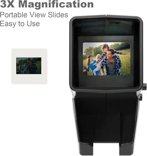 DIGITNOW 35mm Slide and Film Viewer, 3X Magnification, Battery Operation, LED Lighted Illuminated Viewing –for 35mm Slides & Positive Film Negatives thumbnail 2