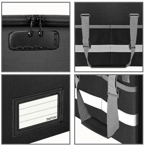 ENGPOW Fireproof Document Box with Lock, Collapsible File Organizer 33L (1.17 cu ft) | Secure Home Office Safe thumbnail 9
