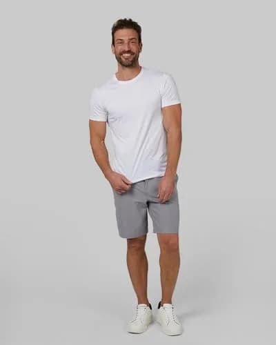 32 Degrees Men's 4 Pack Crewneck T-Shirt | Anti-Odor, Quick Dry, 4-Way Stretch, White, Large thumbnail 4