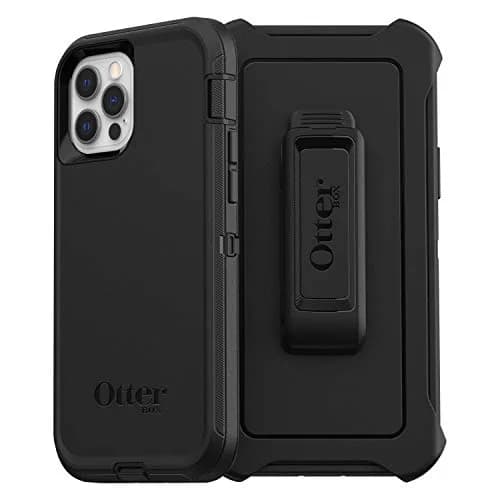 OtterBox Defender Series Case for iPhone 12 & 12 Pro Black | Rugged Drop & Port Protection thumbnail 1