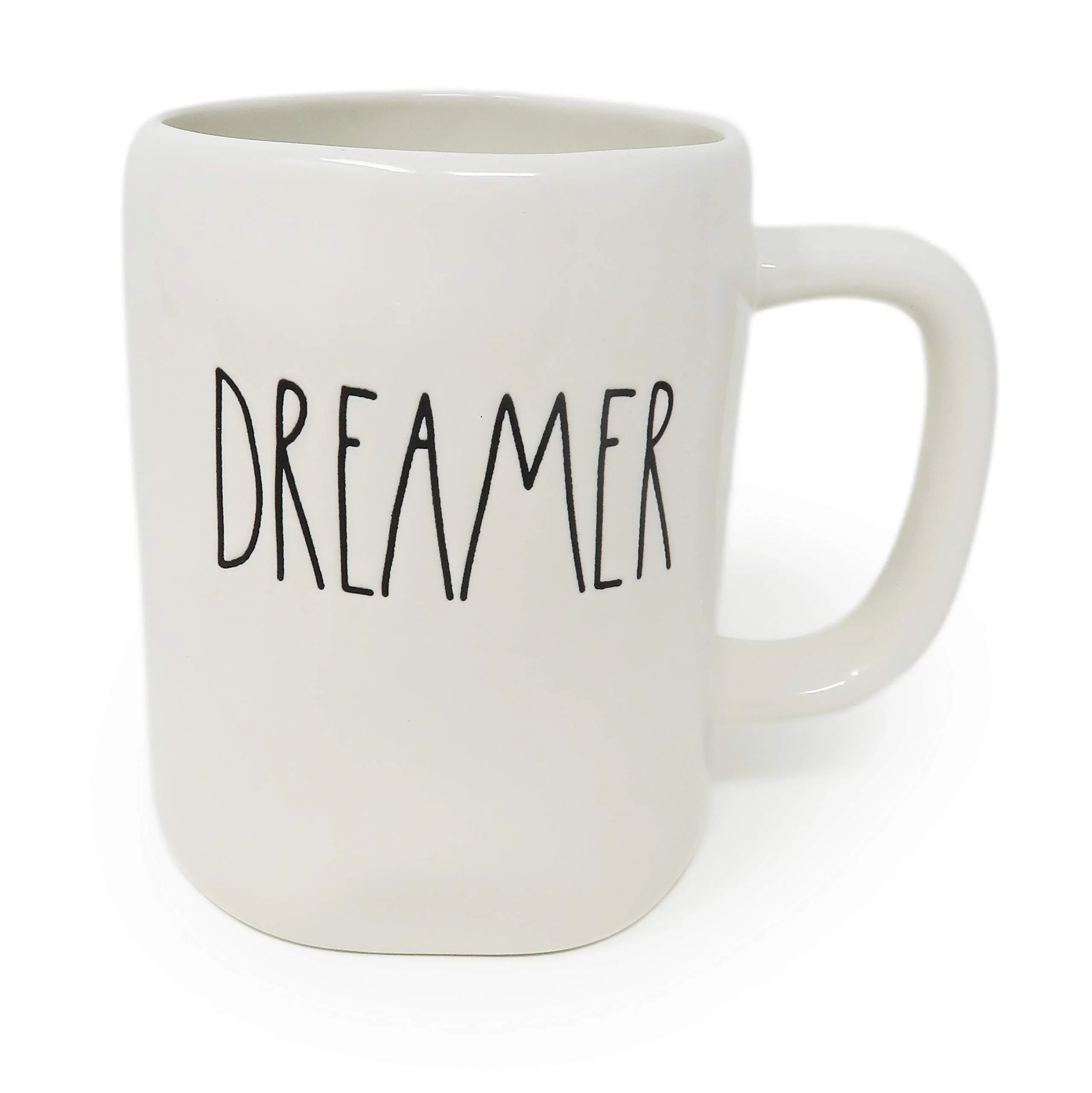 Rae Dunn by Magenta DREAMER Ceramic 16 Ounce Coffee Mug | Handcrafted Look with Unique Imperfections - main product image