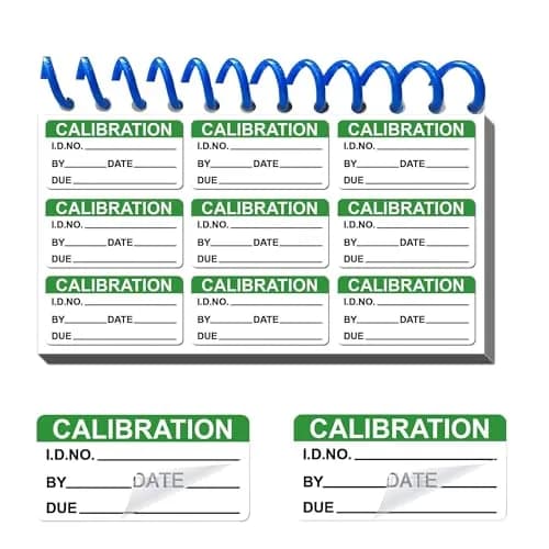 wootile Self Laminating Write-on Calibration Stickers 1 x 2 Inch | Waterproof & Easy to Use thumbnail 1