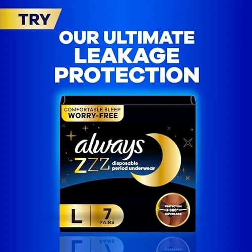 Always Ultra Thin Feminine Pads Size 1 Regular Absorbency 62 Count | Up to 100% Leak-Free Protection thumbnail 8
