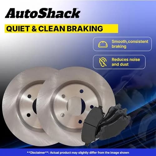 AutoShack Front Brake Rotors Vented 10.83" (275 mm) & Ceramic Pads | Reliable Brake Kit for Toyota & Scion thumbnail 7