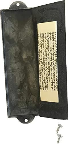 Holy Land Market Pewter Mezuzah with Scroll & English/Hebrew Design | Authentic Judaica for Doorposts thumbnail 3