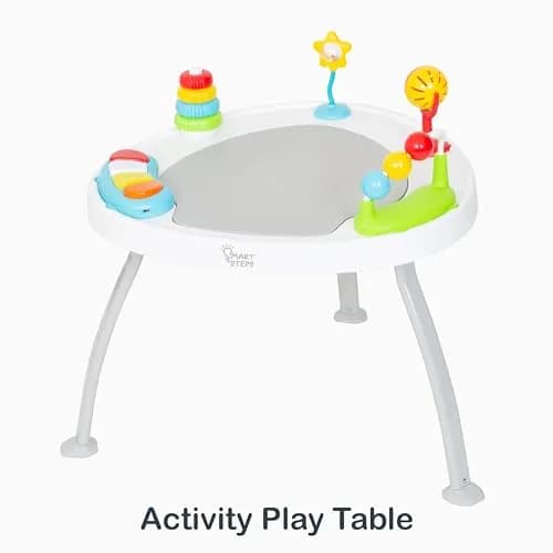 Smart Steps Bounce N’ Play 3-in-1 Activity Center, Woodland Walk | Converts to Flat Table, 360° Seat, Removable Toys thumbnail 5