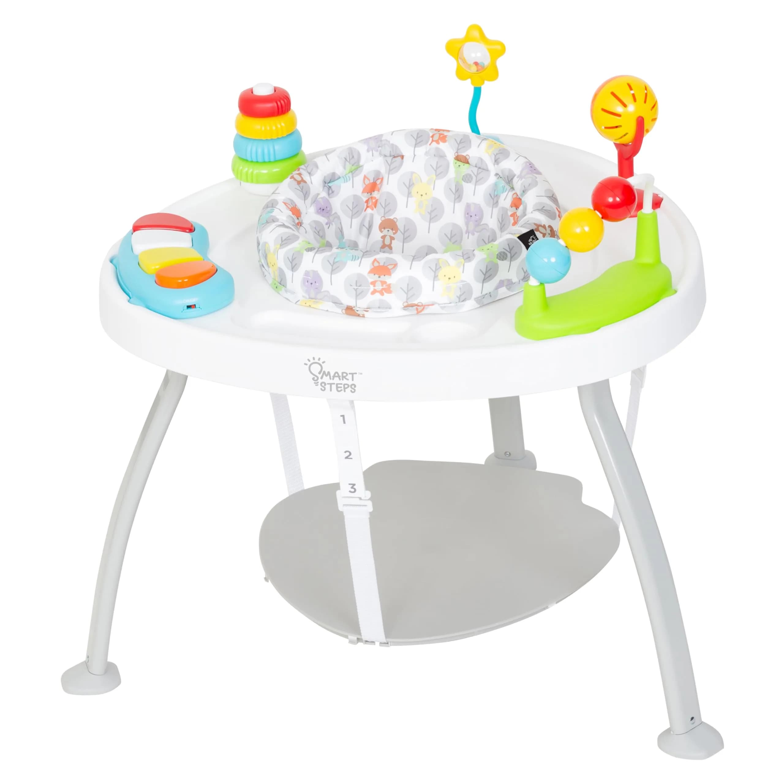 Smart Steps Bounce N’ Play 3-in-1 Activity Center, Woodland Walk | Converts to Flat Table, 360° Seat, Removable Toys - main product image