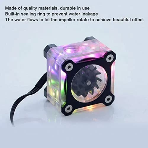 Tangxi Water Flow Meter for PC G1/4 Acrylic Impeller Water Cooling System | Visual Flow Indicator, Sealing Ring, Durable Material thumbnail 2