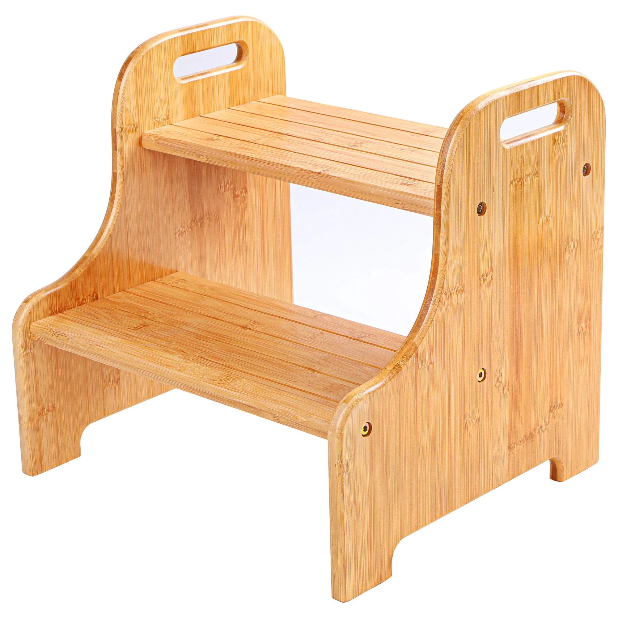 VaeFae Bamboo 2-Step Stool | Natural Bamboo, Stable & Non-Slip, Easy Assembly - main product image