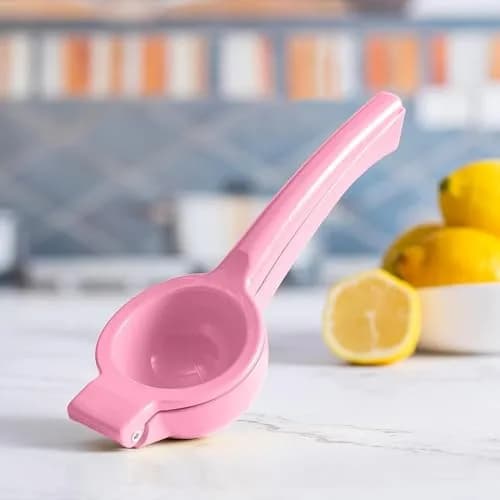 YI LIGHTING Metal Manual Citrus Lemon Lime Squeezer Juicer, Fruit Juicer, Metal, Kitchen Tool (Pink) | Efficient Extraction thumbnail 4