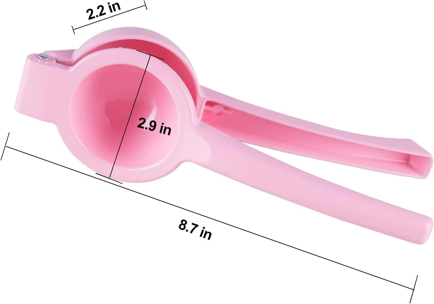 YI LIGHTING Metal Manual Citrus Lemon Lime Squeezer Juicer, Fruit Juicer, Metal, Kitchen Tool (Pink) | Efficient Extraction - main product image